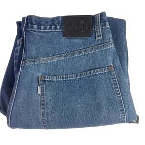 Vintage Levi Silvertab Men’s Blue Baggy Carpenter Denim jeans Size 34”X31”.